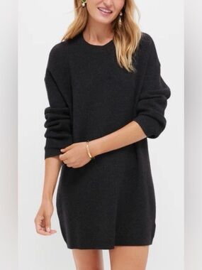 Pomander Place Noir Vivianne Black Crewneck Sweater Dress Black Sparkle Size S
